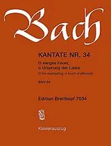 Johann Sebastian Bach Notenblätter O ewiges Feuer o Ursprung der Liebe