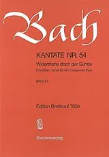 Johann Sebastian Bach Notenblätter Widerstehe doch der Sünde