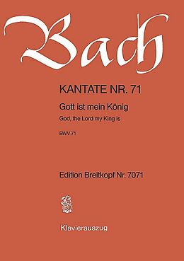 Johann Sebastian Bach Notenblätter Gott ist mein König