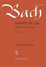Johann Sebastian Bach Notenblätter Ich bin in mir vergnügt