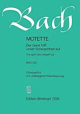 Johann Sebastian Bach Notenblätter Der Geist hilft unser Schwachheit auf