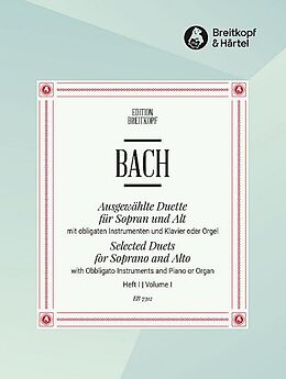Johann Sebastian Bach Notenblätter Ausgewählte Duette Band 1