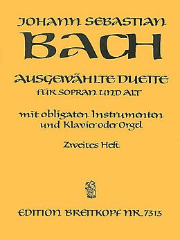 Johann Sebastian Bach Notenblätter Ausgewählte Duette Band 2