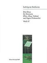 Ludwig van Beethoven Notenblätter 3 Duos Woo27