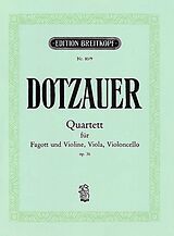 Justus Johann Friedrich Dotzauer Notenblätter Quartett op.36