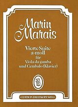 Marin Marais Notenblätter Suite a-Moll Nr.4