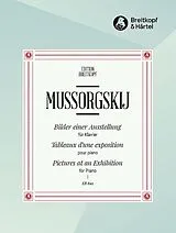 Modest Mussorgski Notenblätter Bilder einer Ausstellung