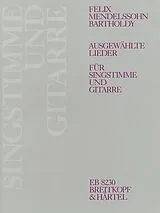 Felix Mendelssohn-Bartholdy Notenblätter Ausgewählte Lieder