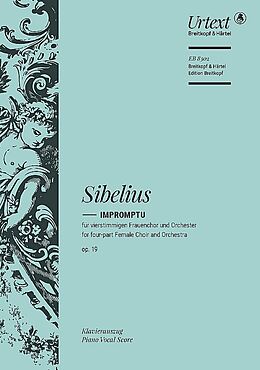 Jean Sibelius Notenblätter Impromptu op.19