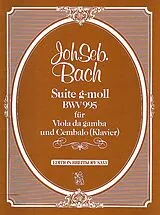 Johann Sebastian Bach Notenblätter Suite g-moll BWV995