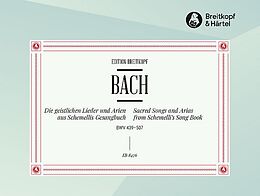 Johann Sebastian Bach Notenblätter Die geistlichen Lieder und Arien