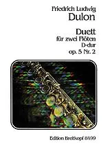 Friedrich Ludwig Dulon Notenblätter Duett D-Dur op.5,2