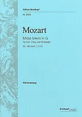 Wolfgang Amadeus Mozart Notenblätter Missa brevis G-Dur KV140