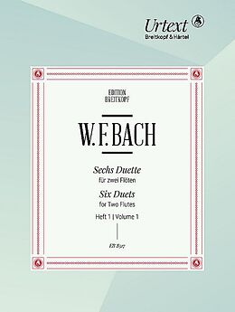 Wilhelm Friedemann Bach Notenblätter 6 Duette Band 1 (Nr.1-3)