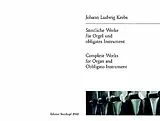 Johann Ludwig Krebs Notenblätter Sämtliche Werke