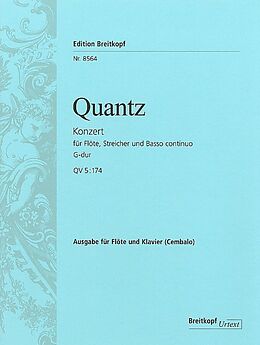 Johann Joachim Quantz Notenblätter Konzert G-Dur