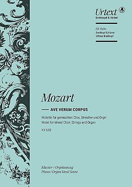 Wolfgang Amadeus Mozart Notenblätter Ave verum Corpus KV618