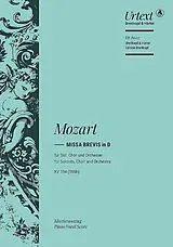 Wolfgang Amadeus Mozart Notenblätter Missa brevis D-Dur KV194