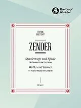 Hans Zender Notenblätter Spazierwege und Spiele - 14 Klavierstücke für Kinder
