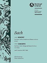 Johann Sebastian Bach Notenblätter Konzert d-Moll BWV1060