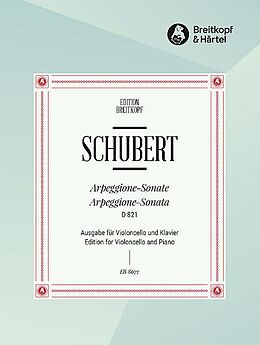 Franz Schubert Notenblätter Sonate a-Moll D821