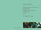 Johannes Brahms Notenblätter Variationen über ein Thema von Haydn op.56a