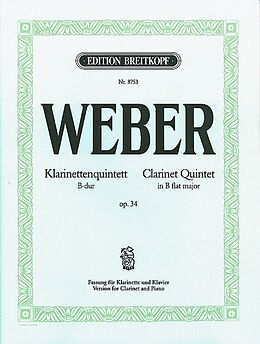 Carl Maria von Weber Notenblätter Quintett op.34