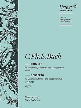 Carl Philipp Emanuel Bach Notenblätter Konzert a-Moll Wq170