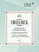 Jan Pieterszon Sweelinck Notenblätter Sämtliche Werke für Tasteninstrumente Band 4