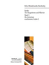 Felix Mendelssohn-Bartholdy Notenblätter Zu Lebzeiten erschienene Lieder Band 1