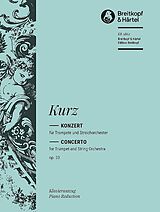 Siegfried Kurz Notenblätter Konzert op.23 für Trompete und Streichorchester