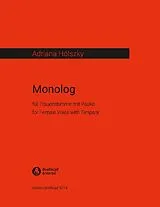 Adriana Hölszky Notenblätter Monolog
