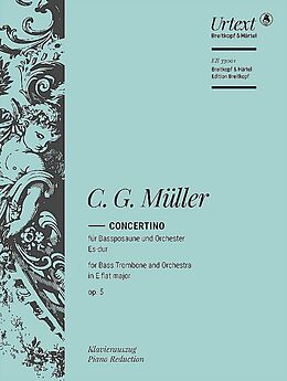 Christian Gottlieb Müller Notenblätter Concertino Es-Dur op.5 für Bassposaune und Orchester