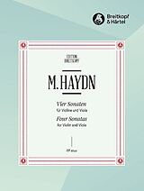 Johann Michael Haydn Notenblätter 4 Sonaten