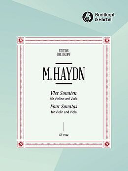 Johann Michael Haydn Notenblätter 4 Sonaten