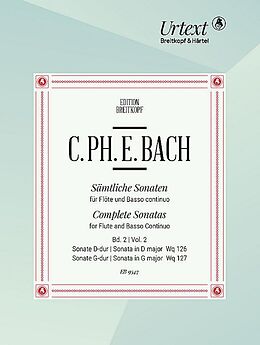 Carl Philipp Emanuel Bach Notenblätter Sämtliche Sonaten Band 2