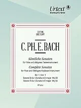 Carl Philipp Emanuel Bach Notenblätter Sämtliche Sonaten Band 1