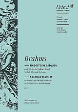 Johannes Brahms Notenblätter Ein Deutsches Requiem op.45