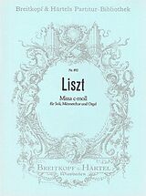 Franz Liszt Notenblätter Missa c-Moll