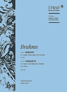 Johannes Brahms Notenblätter Konzert a-Moll op.102