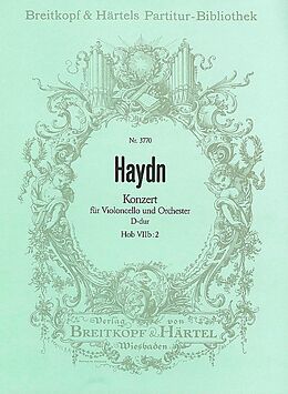 Franz Joseph Haydn Notenblätter Konzert D-Dur Nr.1 Hob.VIIB-2