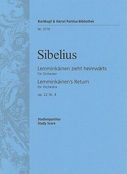 Jean Sibelius Notenblätter Lemminkäinen-Suite op.22,4 - Legende