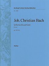 Johann Christian Bach Notenblätter Sinfonie D-Dur op.18,6