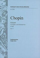 Frédéric Chopin Notenblätter Konzert e-Moll Nr.1 op.11