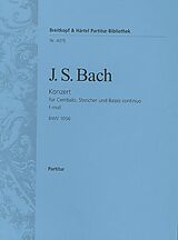 Johann Sebastian Bach Notenblätter Konzert f-Moll BWV1056