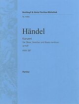 Georg Friedrich Händel Notenblätter Konzert g-Moll Nr.3 HWV287