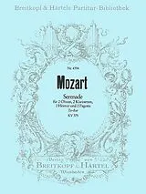 Wolfgang Amadeus Mozart Notenblätter Serenade Es-Dur Nr.11 KV375
