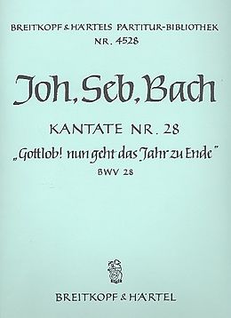 Johann Sebastian Bach Notenblätter Gottlob nun geht das Jahr zu Ende
