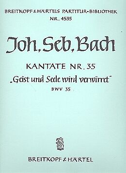Johann Sebastian Bach Notenblätter Geist und Seele wird verwirret