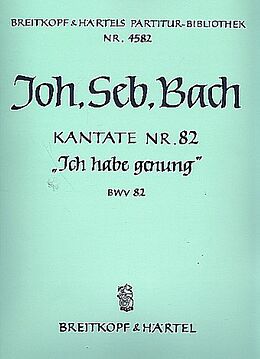 Johann Sebastian Bach Notenblätter Ich habe genug